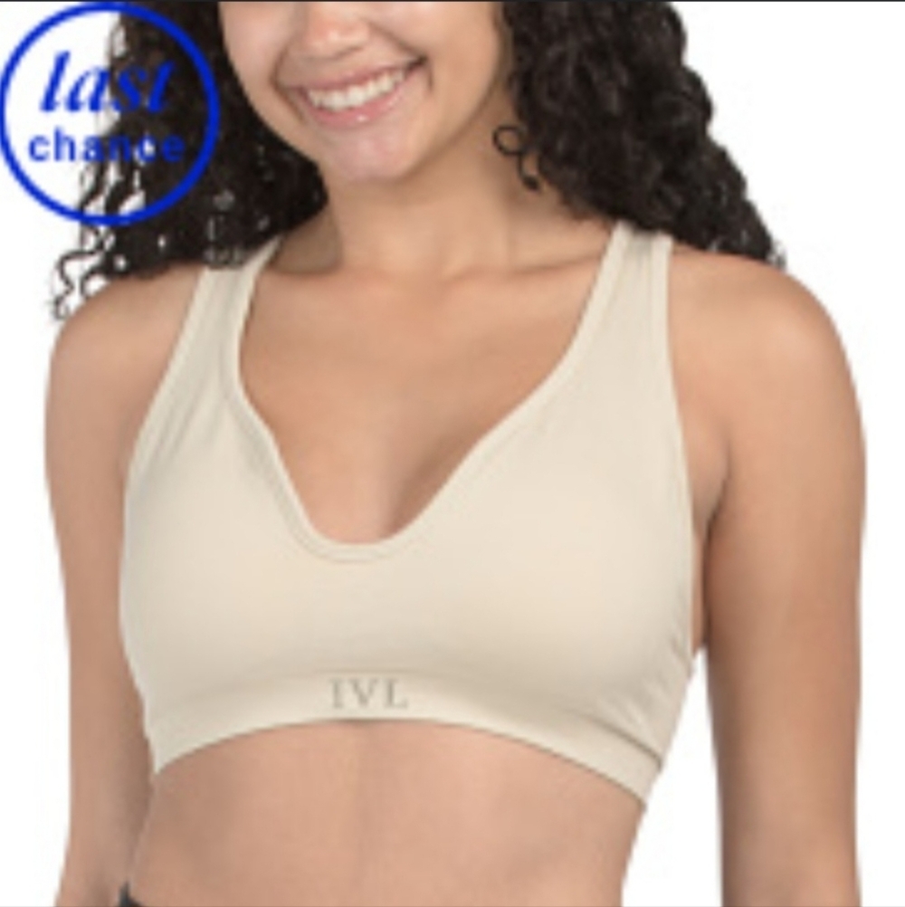 IVL Collective Sweetheart Seamless Sports Bra- In Cream
